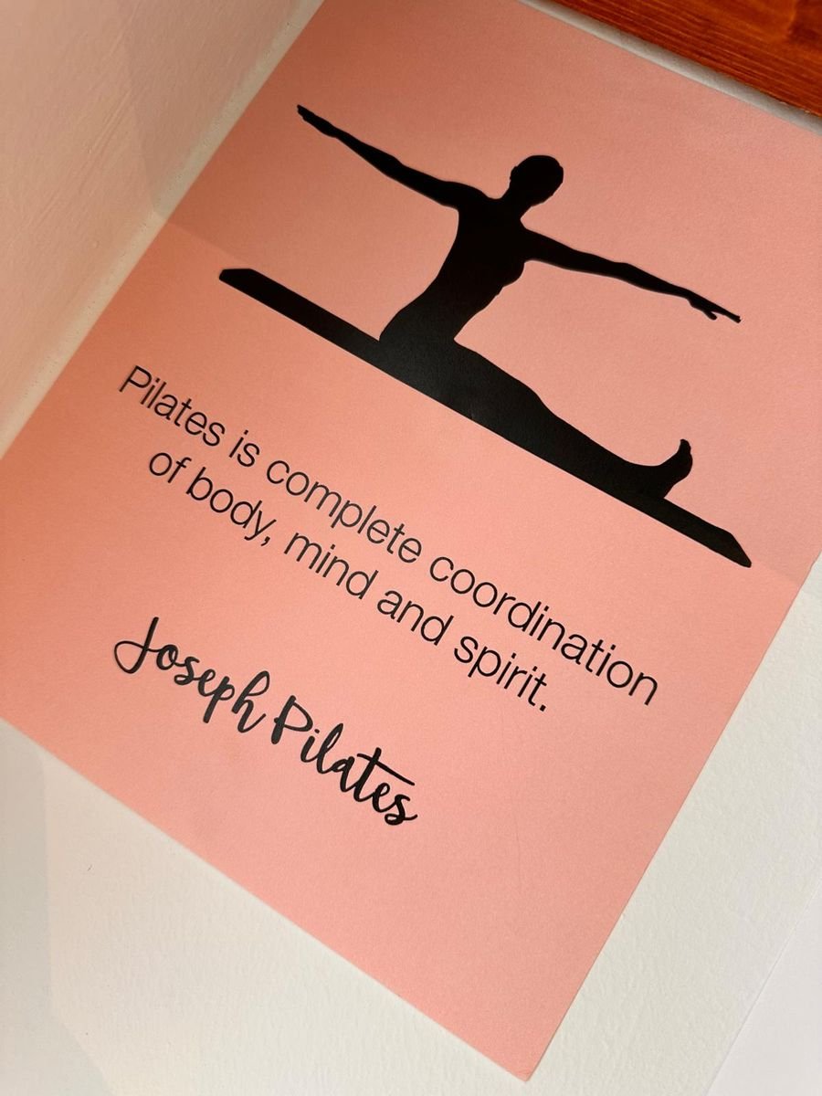 Quadro con una frase di Joseph Pilates