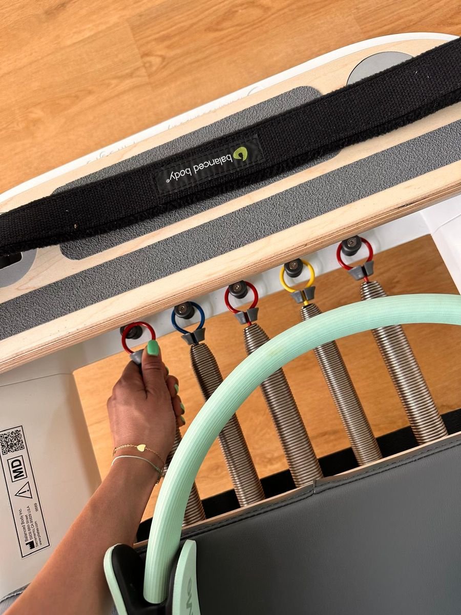 Le molle colorate del Reformer Balanced Body e il Pilates Ring